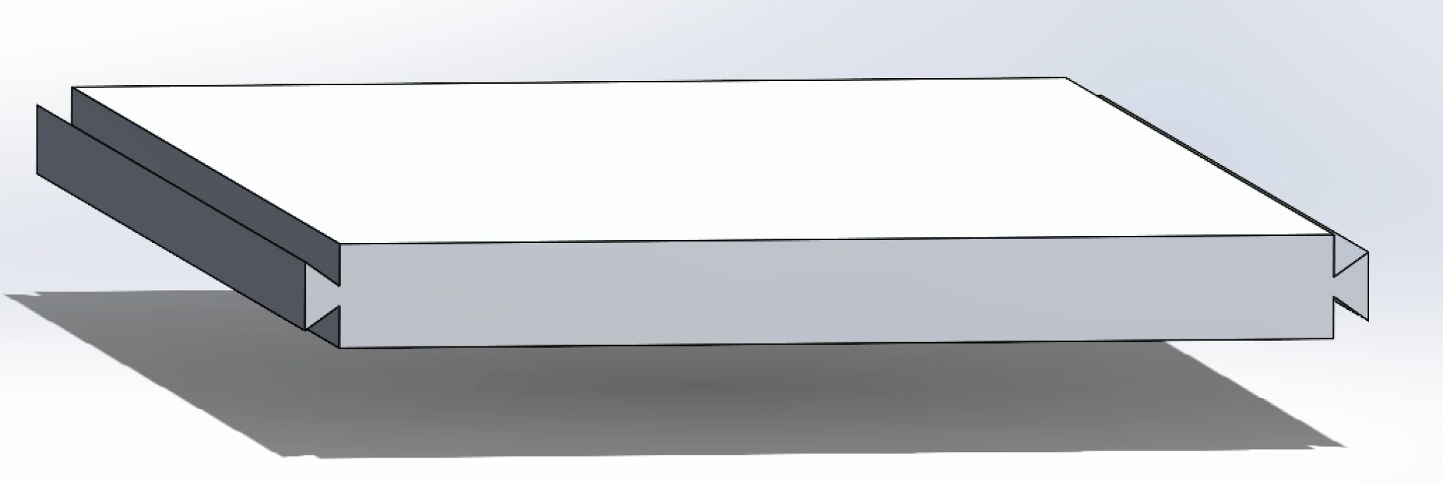 The dovetail lid for the laser enclosure