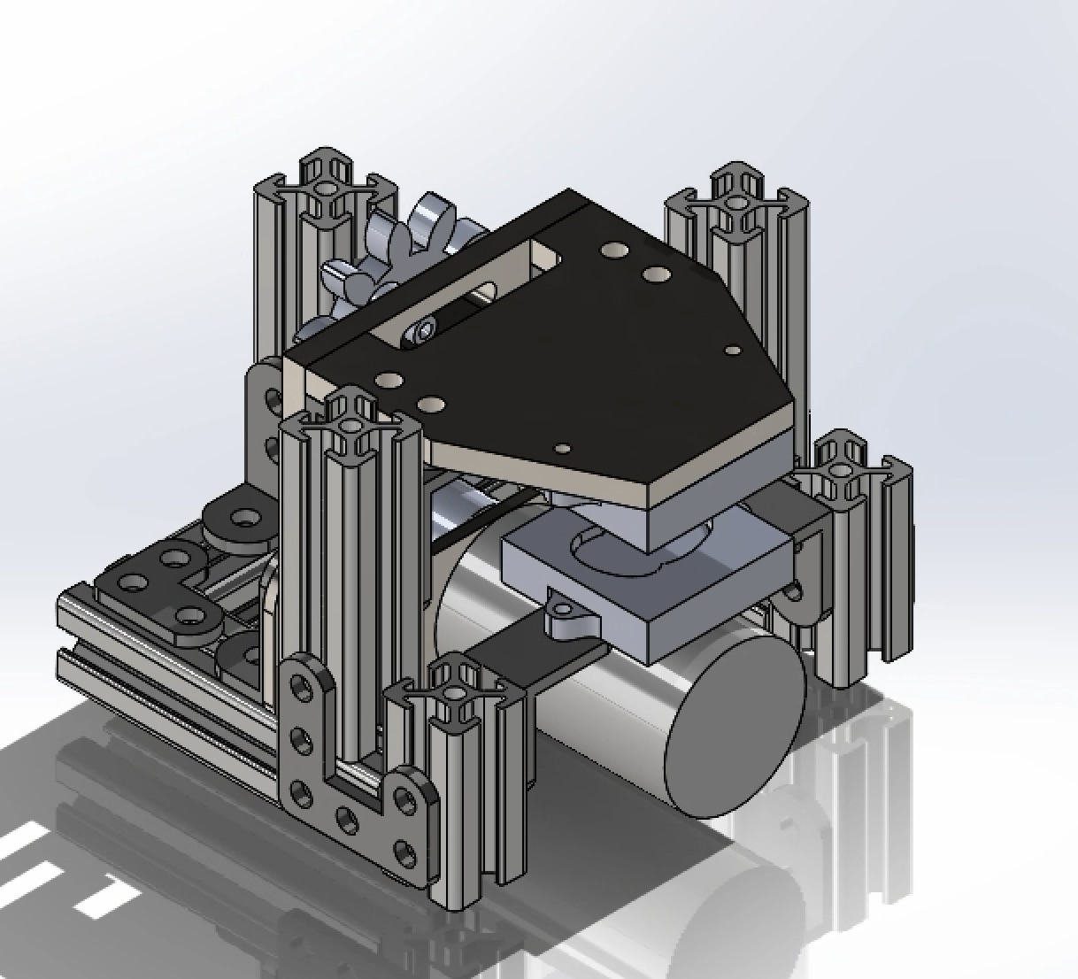 CAD model of the embosser