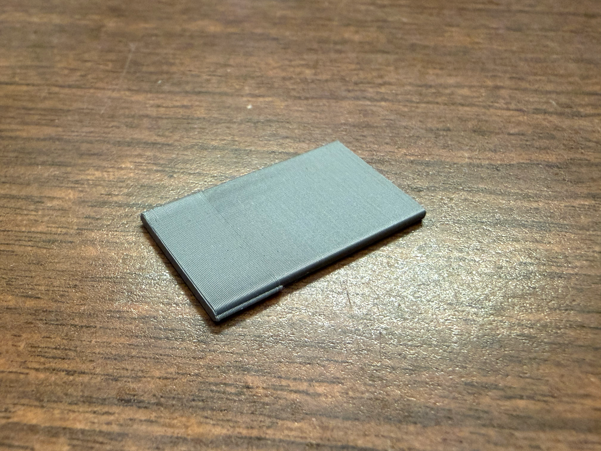The printed dovetail lid for the laser enclosure