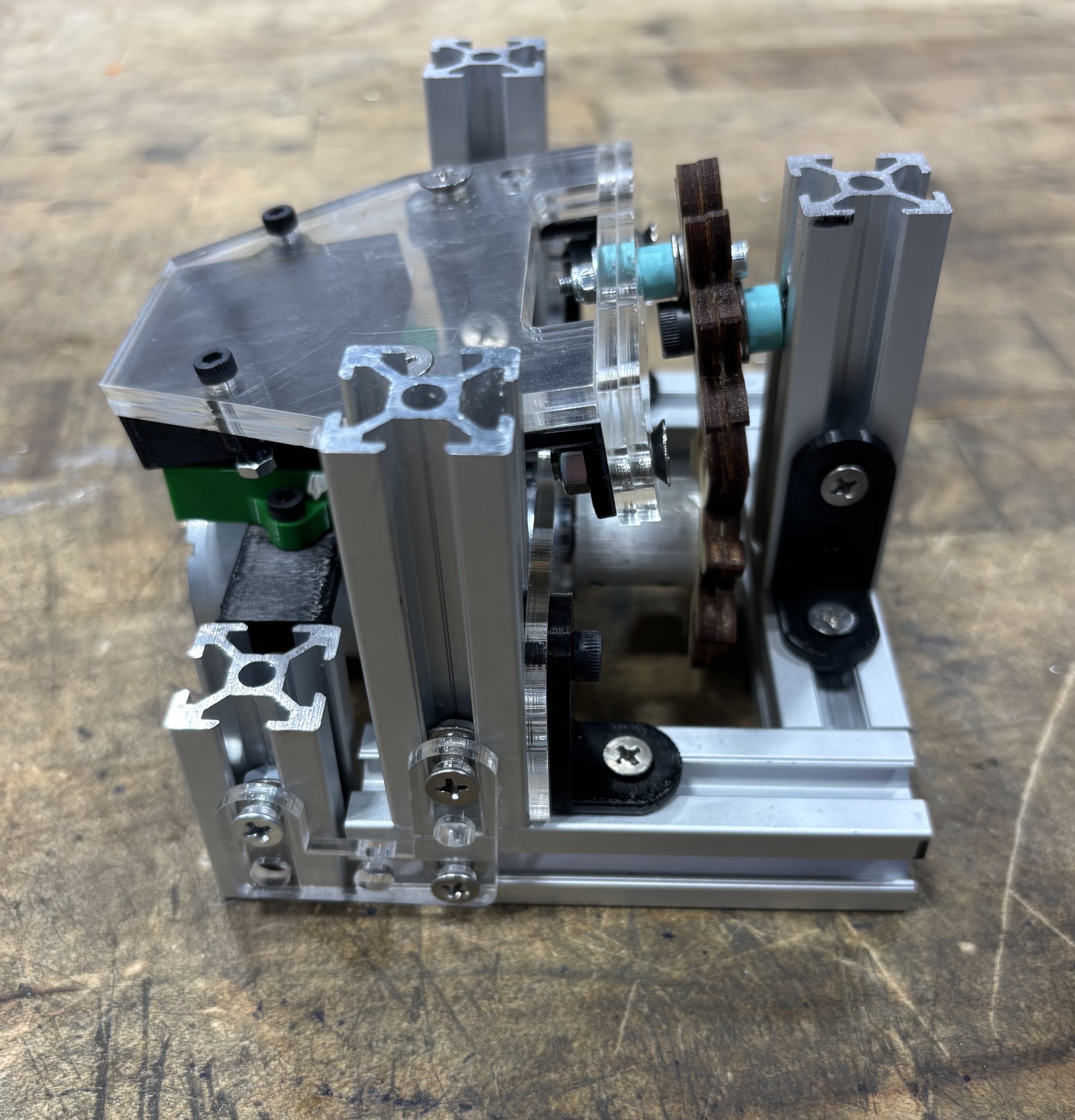 First prototype of the embosser jammed due to misalignment