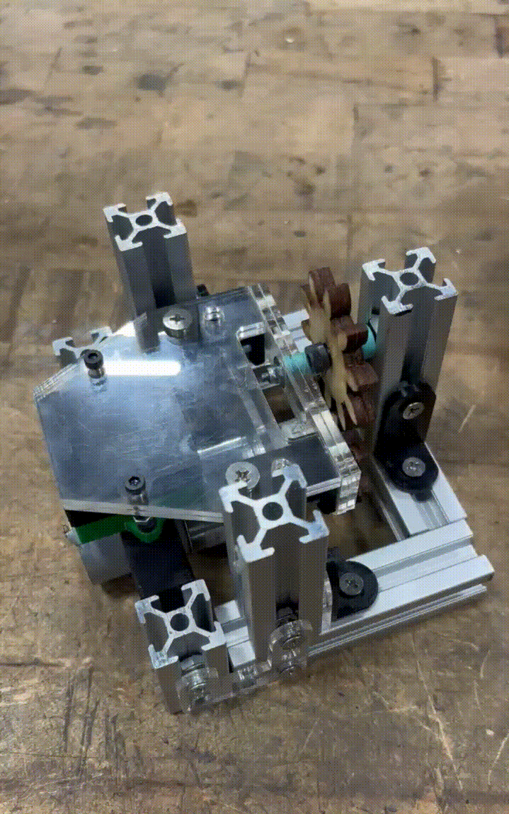 Demonstration of the first prototype of the embosser in motion